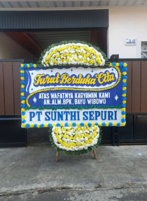 Papan Bunga Duka di Dusun Baru